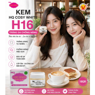 Kem HQ Cosy White H16 Trắng Da Chống Nắng 18GR