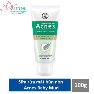 Bùn non rửa mặt dưỡng sáng da Acnes Baby Mud Cleanser 100g 1