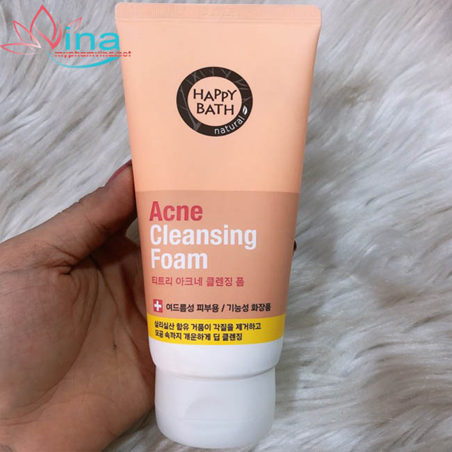 Sữa rửa mặt trị mụn Happy Bath Acne Cleansing Foam 175ml