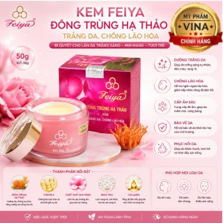 Kem Feiya Đông Trùng Hạ Thảo Trắng Da, Chống Lão Hóa - 50g