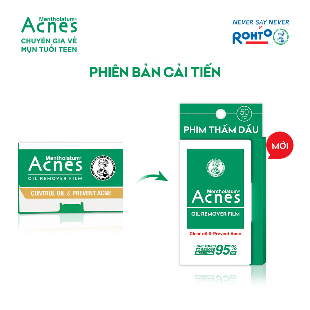 Phim thấm dầu Acnes Oil Remover Film (50 tờ/gói) 1