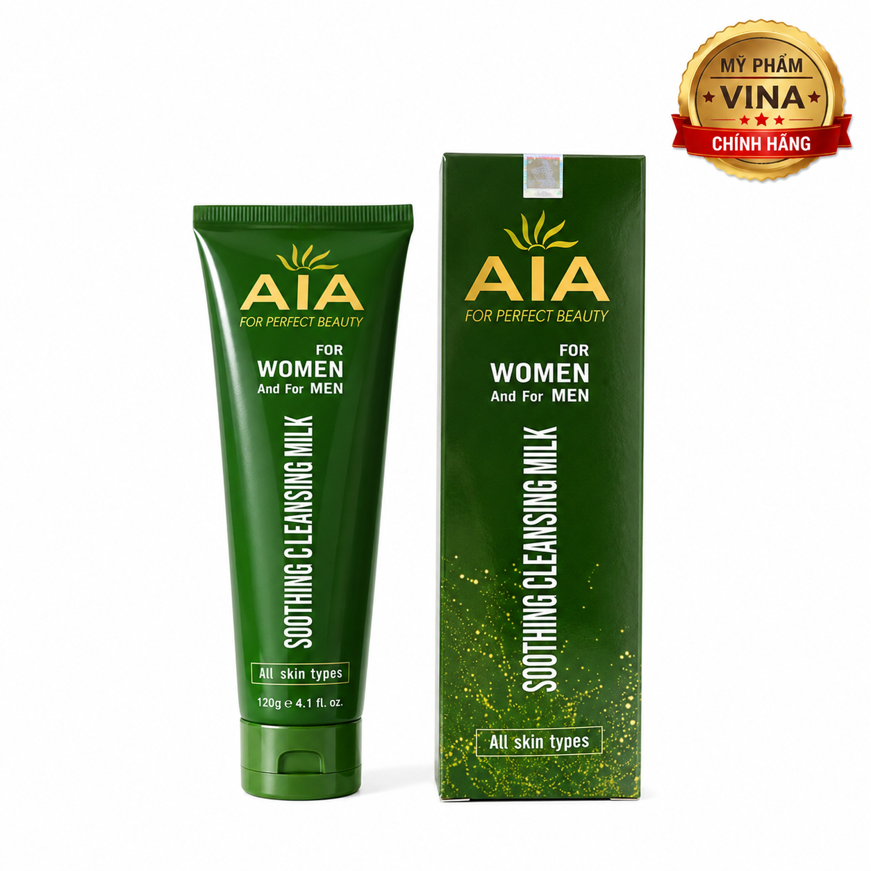 Sữa rửa mặt giảm mụn dùng cho Nam AIA Soothing Cleansing Milk 120ml 1