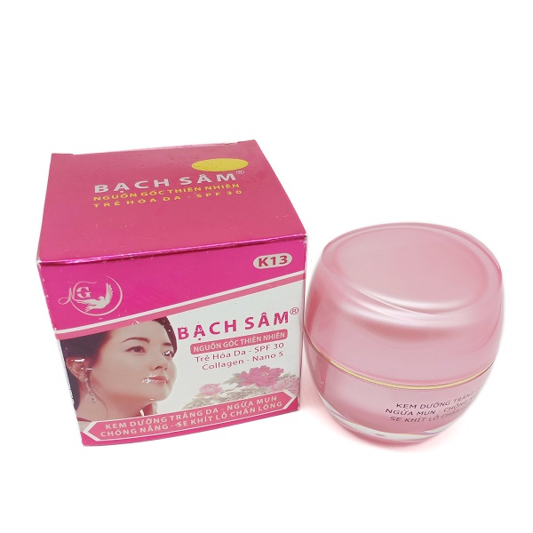 Kem Bạch Sâm K13 dưỡng trắng da - Ngừa mụn - Chống nắng - Se khít lỗ chân lông (40g) 1