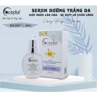 Serum Faceplus+ dưỡng trắng da giúp ngừa lão hóa se khít lỗ chân lông 40ml + tặng mặt nạ