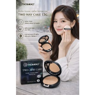   Phấn trang điểm trắng da Thorakao Two Way Cake 13g - Số 2