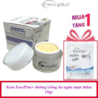 Kem dưỡng trắng da ngừa mụn thâm FacePlus+ 15gr + tặng mặt nạ