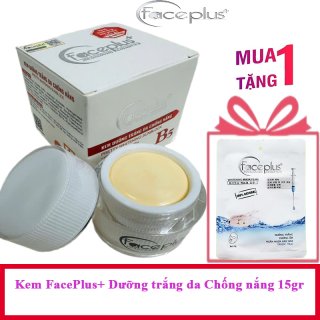 Kem dưỡng trắng da - Chống nắng FacePlus+ 15gr + tặng mặt nạ