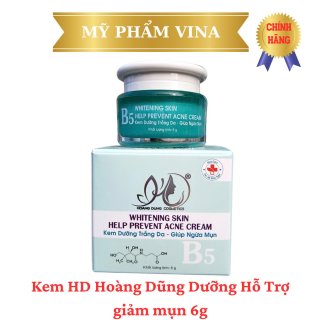  (XANH)KEM HD HOÀNG DŨNG DƯỠNG HỖ TRỢ GIẢM MỤN 6G 1