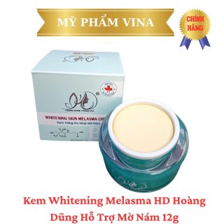 (XANH) KEM WHITENING MELASMA HS HOÀNG DŨNGHỖ TRỢ MỜ NÁM 12G 2