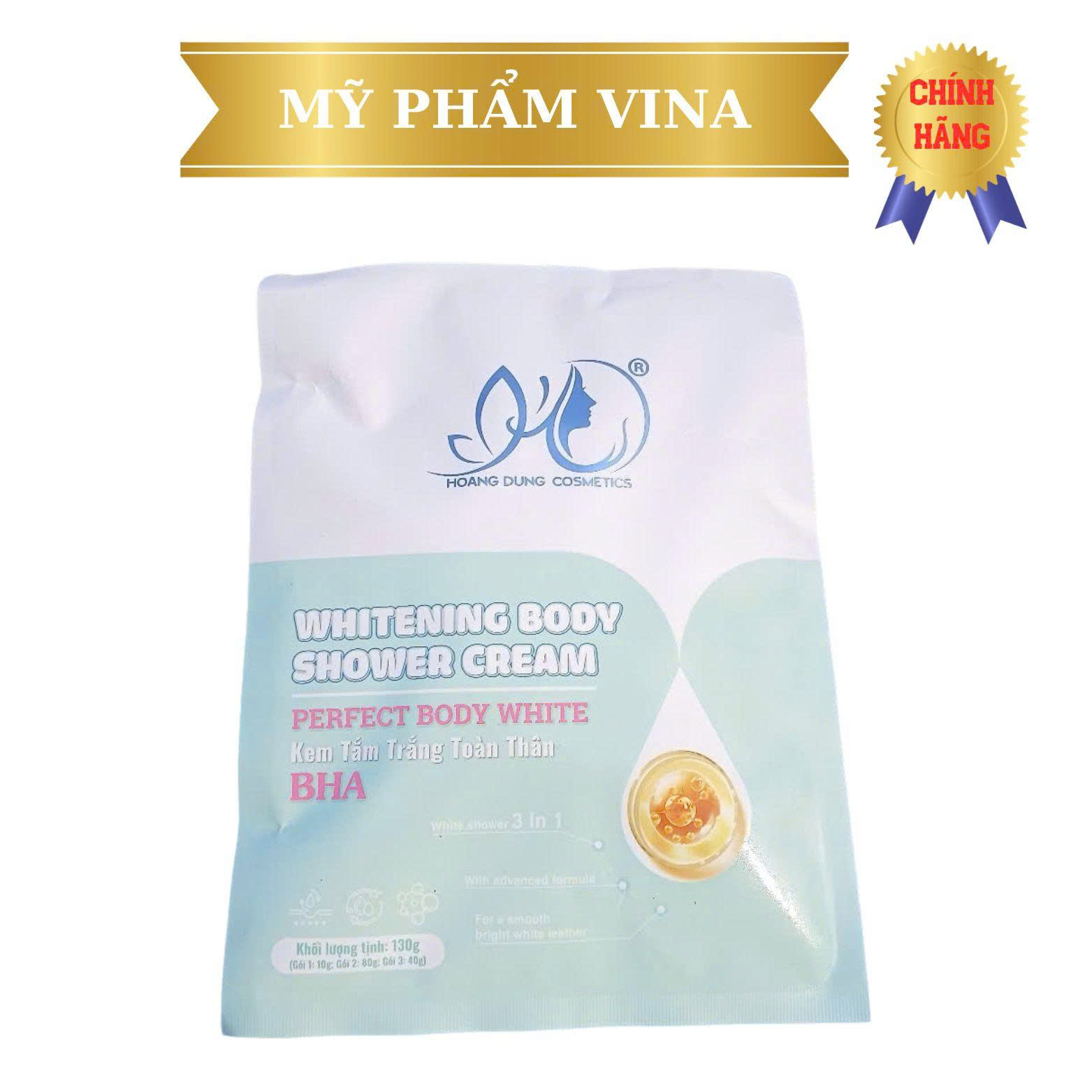 (XANH) Trắng Trắng HD HOÀNG DŨNG Toàn Thân Tinh Chất BHA _130G 1