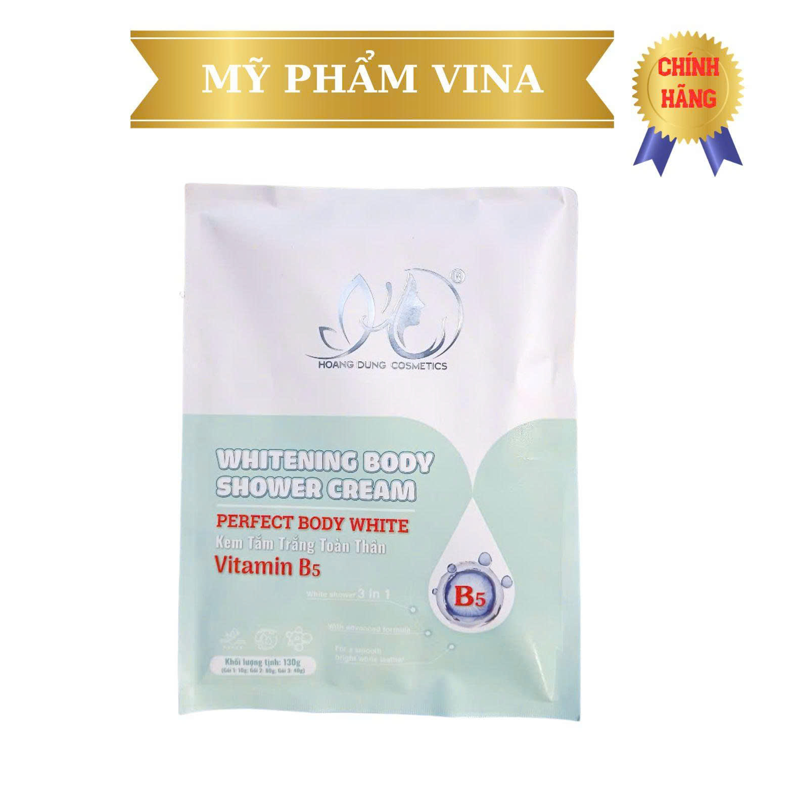 (XANH) Tắm Trắng HD HOÀNG DŨNG Toàn Thân Tinh Chất Vitamin B5_130G 1