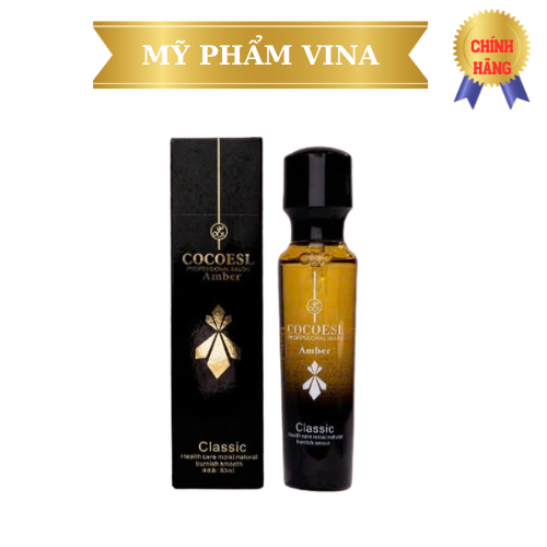 Tinh dầu dưỡng tóc Cocoesl Amber 60ml tạo độ bóng mềm mượt cho tóc ngăn chẻ ngọn phục hồi hư tổn 1
