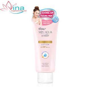 Kem Chống Nắng Dưỡng Thể Trắng Mịn Sunplay Skin Aqua Uv Body Whitening Lotion SPF 50+ Pa++++ (150G)