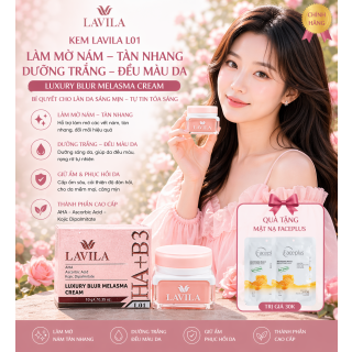 Kem Lavila L01 Làm Mờ Nám, Tàn Nhang, Đồi Mồi, Dưỡng Trắng Da, Giữ Ẩm & Đều Màu Da 10g (tặng mặt nạ))