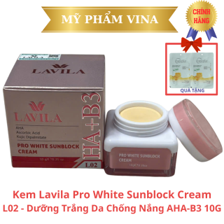 Kem Lavila L02 Dưỡng Trắng Da Chống Nắng AHA-B3 10GR (tặng mặt nạ) 2