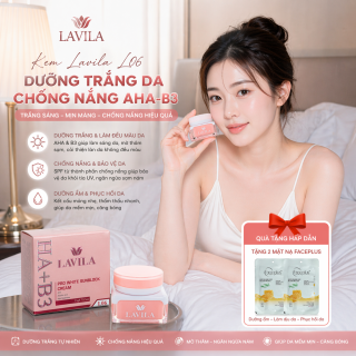 Kem Lavila L06 Dưỡng Trắng Da Chống Nắng AHA-B3 15GR (tặng mặt nạ)