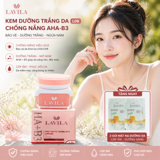 Kem Lavila L06 Dưỡng Trắng Da Chống Nắng AHA-B3 15GR (tặng mặt nạ)