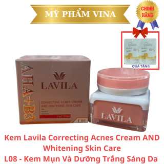 Kem LAVILA L08 Sạch Mụn Và Dưỡng Trắng Sáng Da 15gr - Correcting Acnes Cream And Whitening Skin Care (tặng mặt nạ) 2