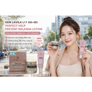 Kem Lavila L11 HA+B3 Perfect Help Prevent Melasma - Kem Dưỡng Trắng Cải Thiện Nám 35GR (tặng kem chống nắng 20ml)