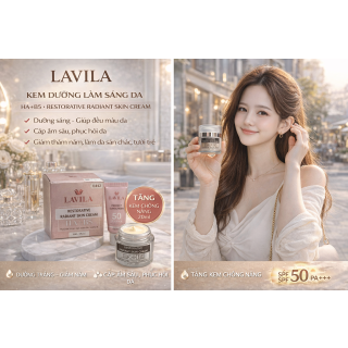 Kem Lavila L12 Restorative Radiant Skin Cream HA+B5 - Kem Dưỡng Làm Sáng Da 35GR (TẶNG KEM CHỐNG NẮNG 20ML)