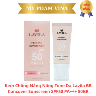 Kem Chống Nắng Lavila BB Concover Sunscreen SPF50 PA+++ Nâng Tone Da 50G 1