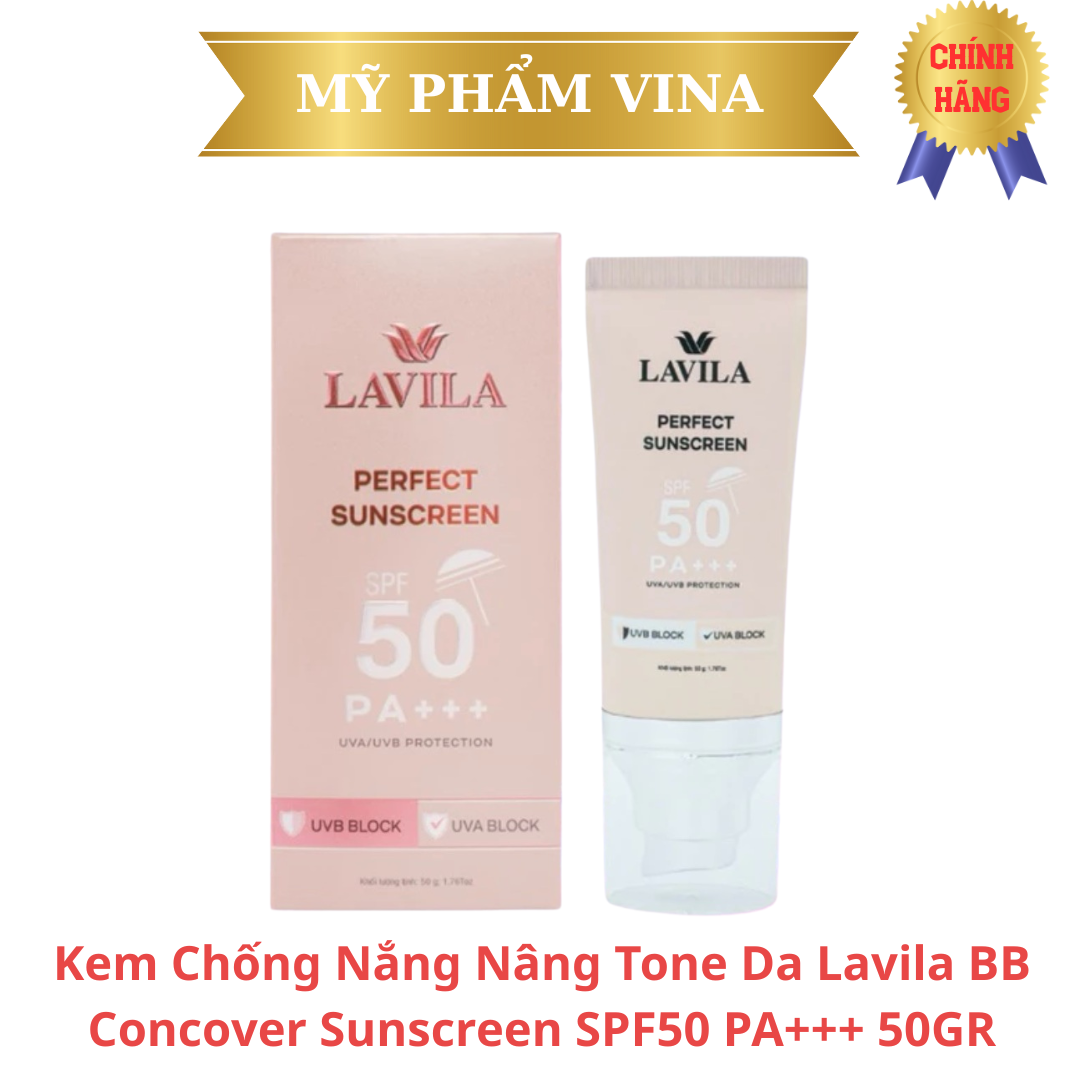 Kem Chống Nắng Lavila BB Concover Sunscreen SPF50 PA+++ Nâng Tone Da 50G 1