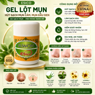 Gel lột Mụn Hút sạch mụn cám, mụn đầu đen Esico Hủ 60g