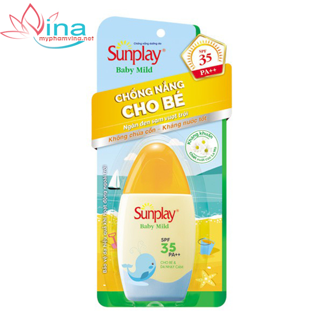 Kem chống nắng ngăn đen sạm cho bé Sunplay Baby Mild SPF35 (30g) 2