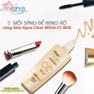 Sữa Chống Nắng Tạo Nền Trắng Mịn Clear White CC Milk SPF50+, PA++++ 25gr 2
