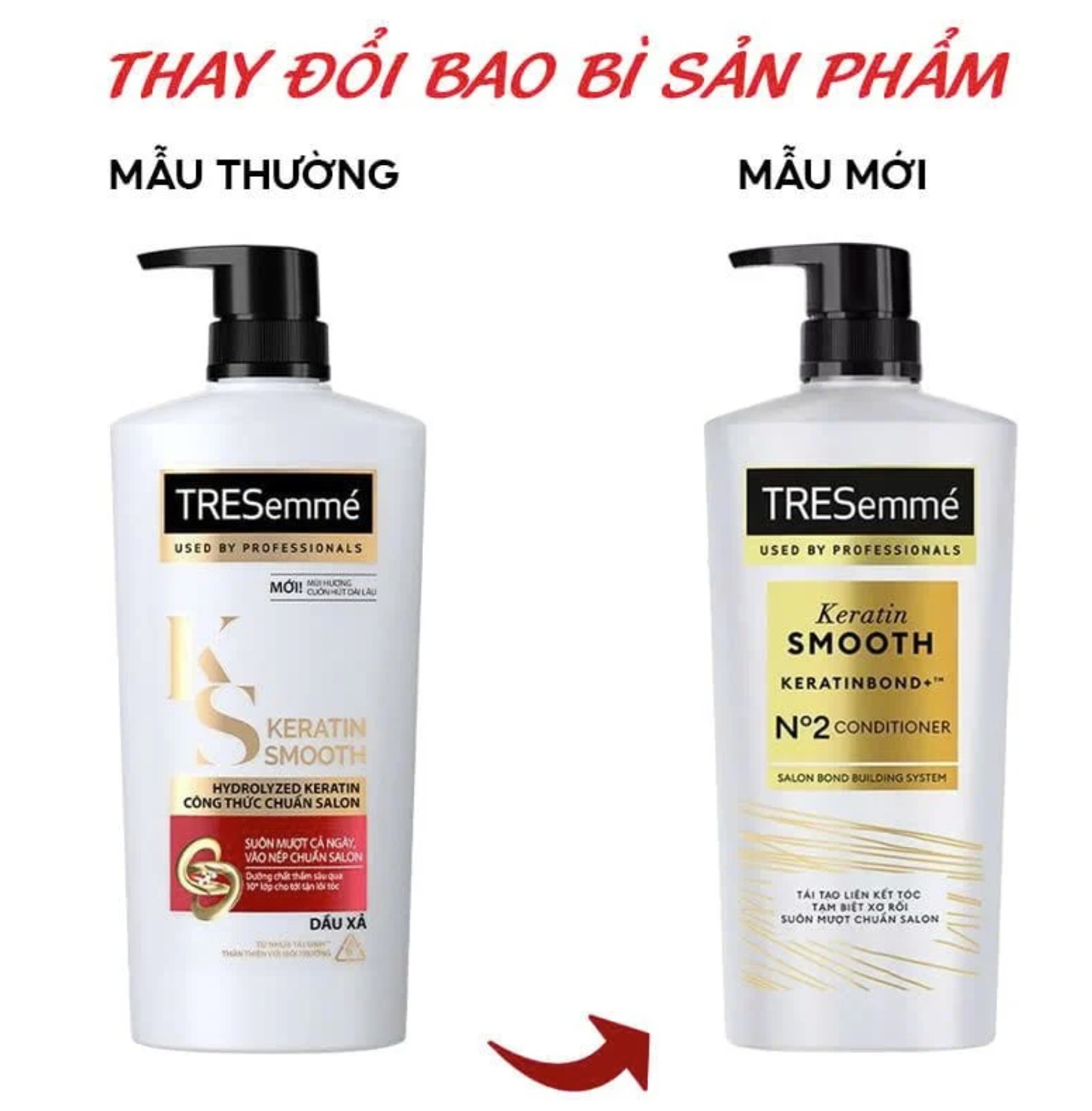 DẦU XẢ TRESEMME KERATIN SMOOTH VÀO NẾP SUÔN MƯỢT 650ML 1