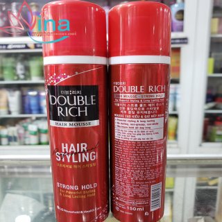 Mouse Tạo Kiểu Tóc Double Rich  STRONG HOLD 150ml