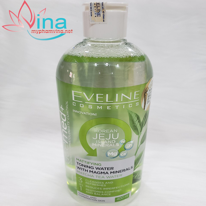 Nước Hoa Hồng Eveline Cosmetics Toning Water 400ml - Trà Matcha 2