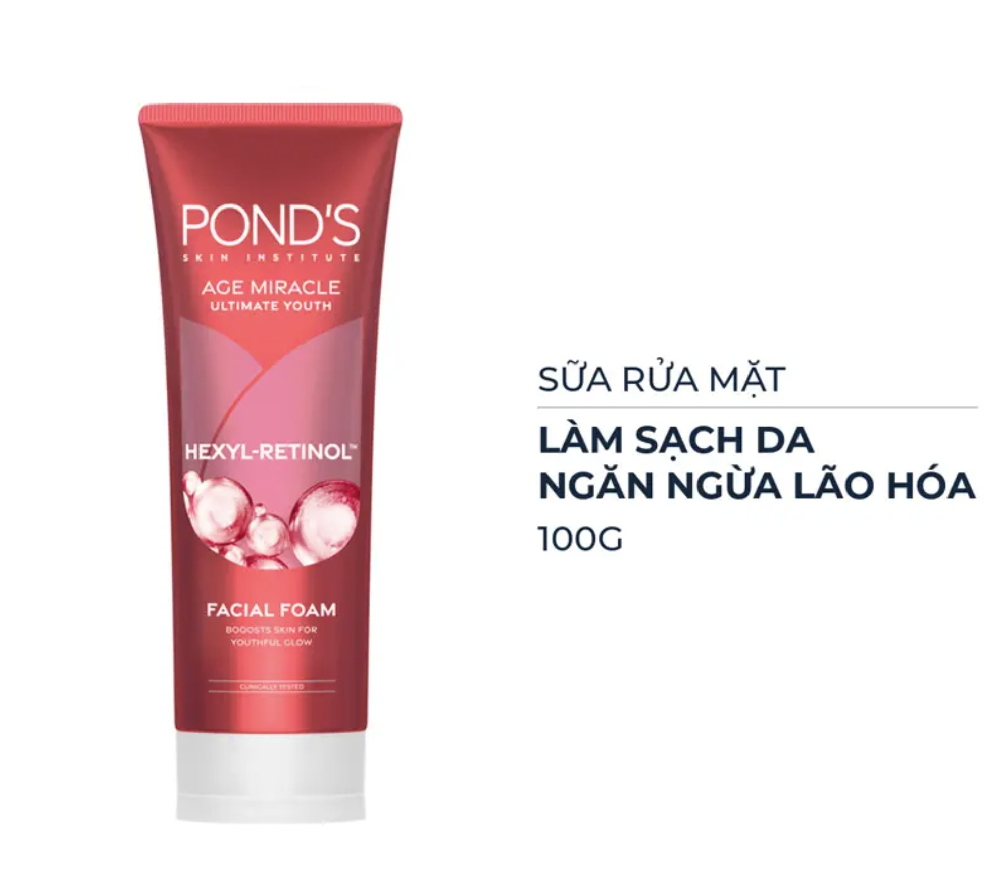 Sữa Rửa Mặt Ngăn Ngừa Lão Hóa Pond\'s Age Miracle 100g ( Mẫu Mới ) 2