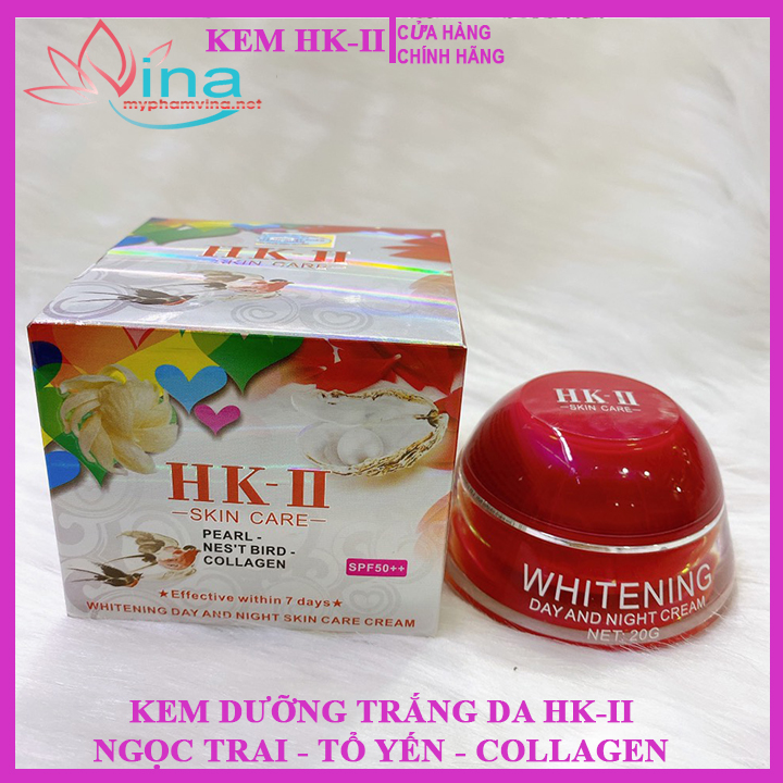 KEM DƯỠNG TRẮNG DA HK-II NGỌC TRAI - TỔ YẾN - COLLAGEN 20gr 2