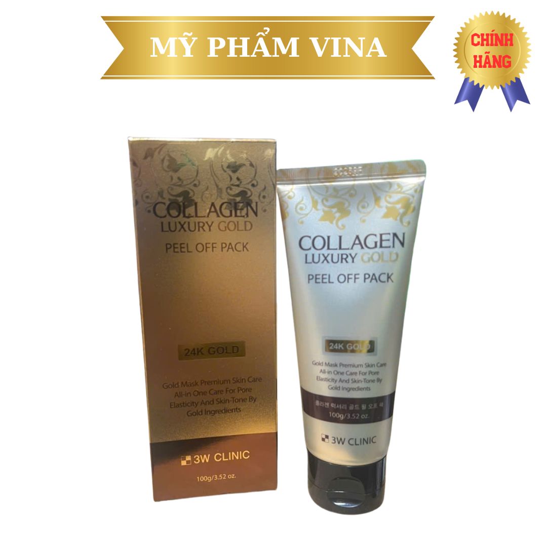 Mặt Nạ Lột Tinh Chất Vàng 3W Clinic Collagen & Luxury Gold Peel Off Pack 100g 1