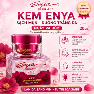 Kem Dưỡng Da ENYA Dưỡng Trắng, Ngừa Mụn Ngày & Đêm 20G