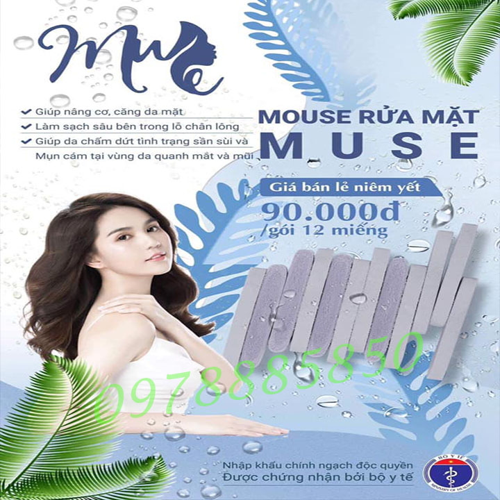 MOUSE RỬA MẶT MUSE (12 miếng)