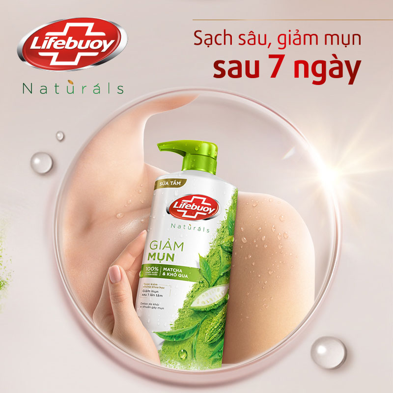 Sữa tắm Lifebuoy trà xanh khổ qua 800gr 2