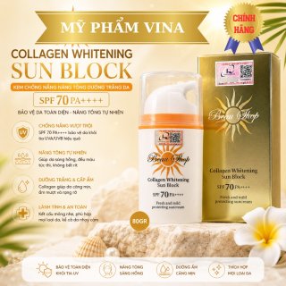 Kem chống nắng Beau Shop Collagen Whitening Sun Block SPF 70/PA++++ ( 80g)