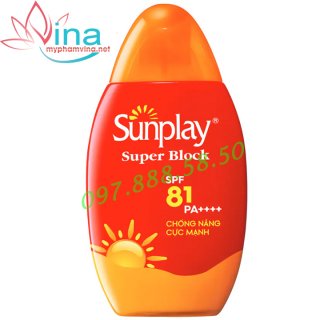 SỮA CHỐNG NẮNG CỰC MẠNH SUNPLAY SUPER BLOCK SPF 81/PA++++ 30GR