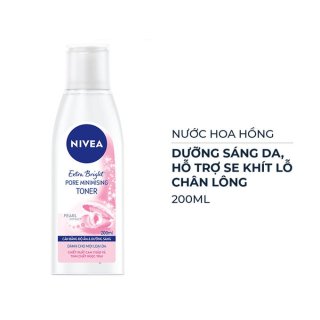 Nước Hoa Hồng Nivea Dưỡng Trắng Da & Se Khít Lỗ Chân Lông 200ml