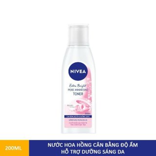 Nước Hoa Hồng Nivea Dưỡng Trắng Da & Se Khít Lỗ Chân Lông 200ml