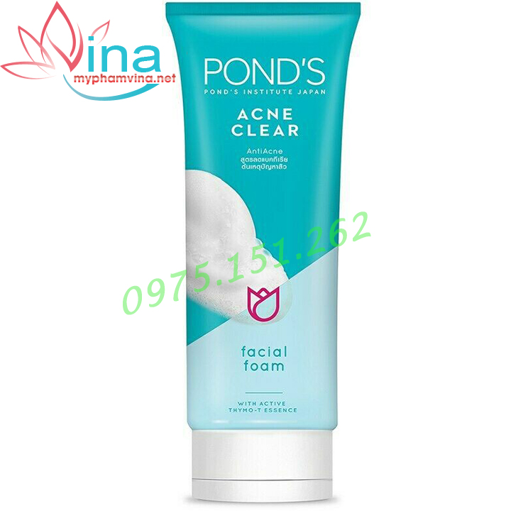 Sữa Rửa Mặt Ngừa Mụn Ponds Acne Clear 100g 2