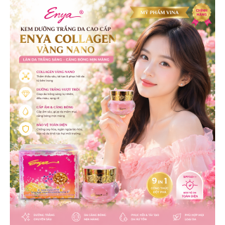 Kem dưỡng trắng da cao cấp enya collagen vàng nano 25gr