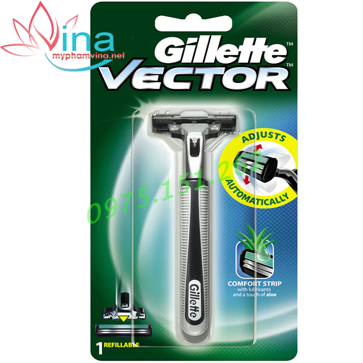 Dao cạo râu Gillette Vector lưỡi kép