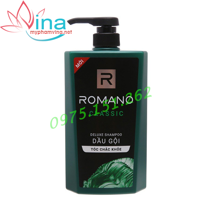 Dầu gội hương nước hoa Romano Classic tóc chắc khoẻ 650g 1