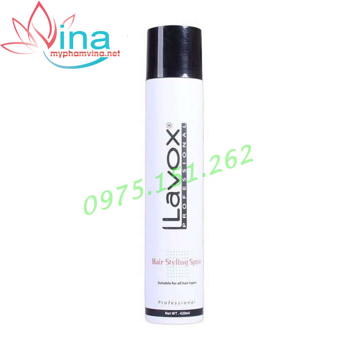 Keo Xịt Tóc Lavox 420 ml (Loại cứng)