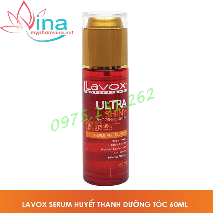 SERUM HUYẾT THANH DƯỠNG BÓNG TÓC LAVOX 60ML