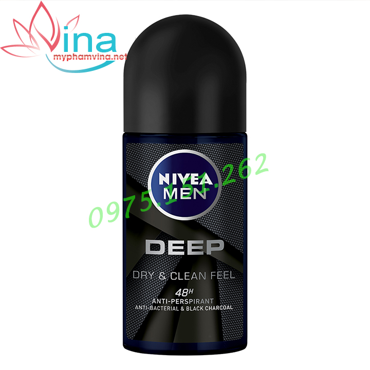 Lăn ngăn mùi Nivea Men Deep Dry & Clean Feel (50ml)