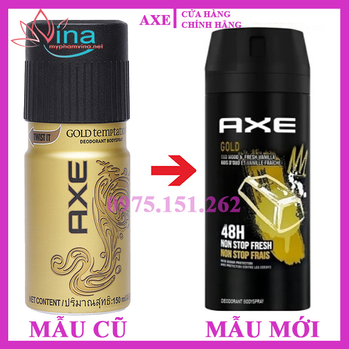 Xịt khử mùi toàn thân Axe Gold dành cho nam 150ml